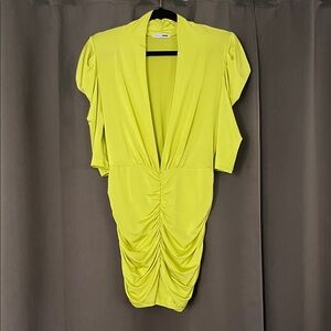 Fashion Nova Vibrant Yellow Mini Romper